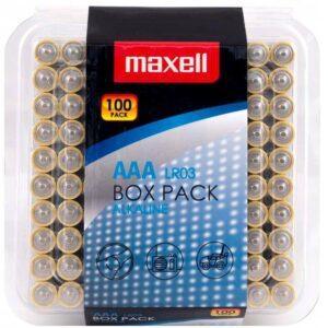 Maxell Alkaline AAA (LR03) 1.5V – 100 kpl suurpakkaus
