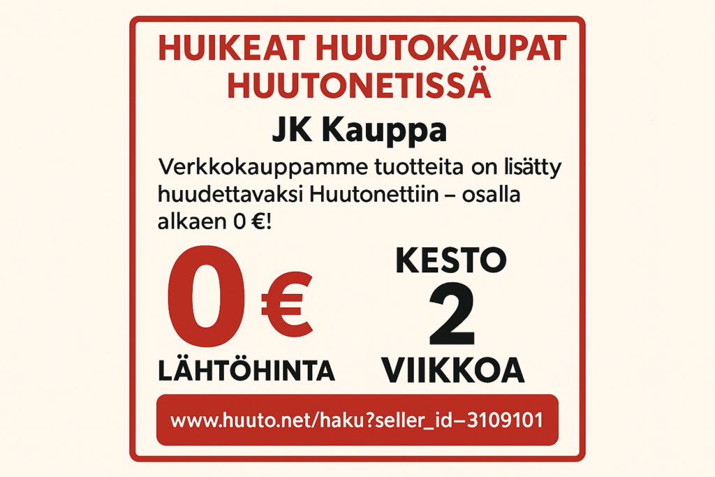 HUUTOKAUPPA JK Kauppa