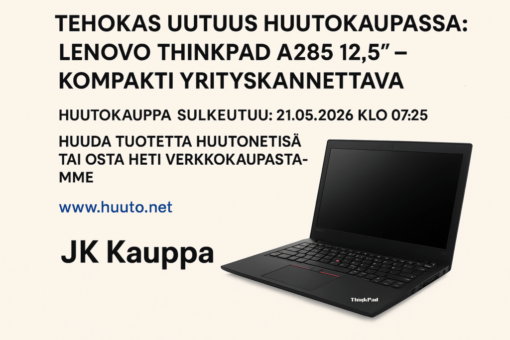 JK Kauppa HuutoNet Lenovo Thinkpad A286