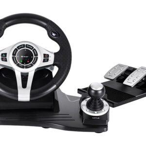 Tracer TRAJOY46524 -peliohjain, musta ohjauspyörä + polkimet, PlayStation 4, PlayStation 3