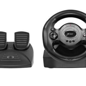 Tracer Rayder 4-in-1 -ohjauspyörä, musta – PC, PlayStation 4, PlayStation 3, Xbox One