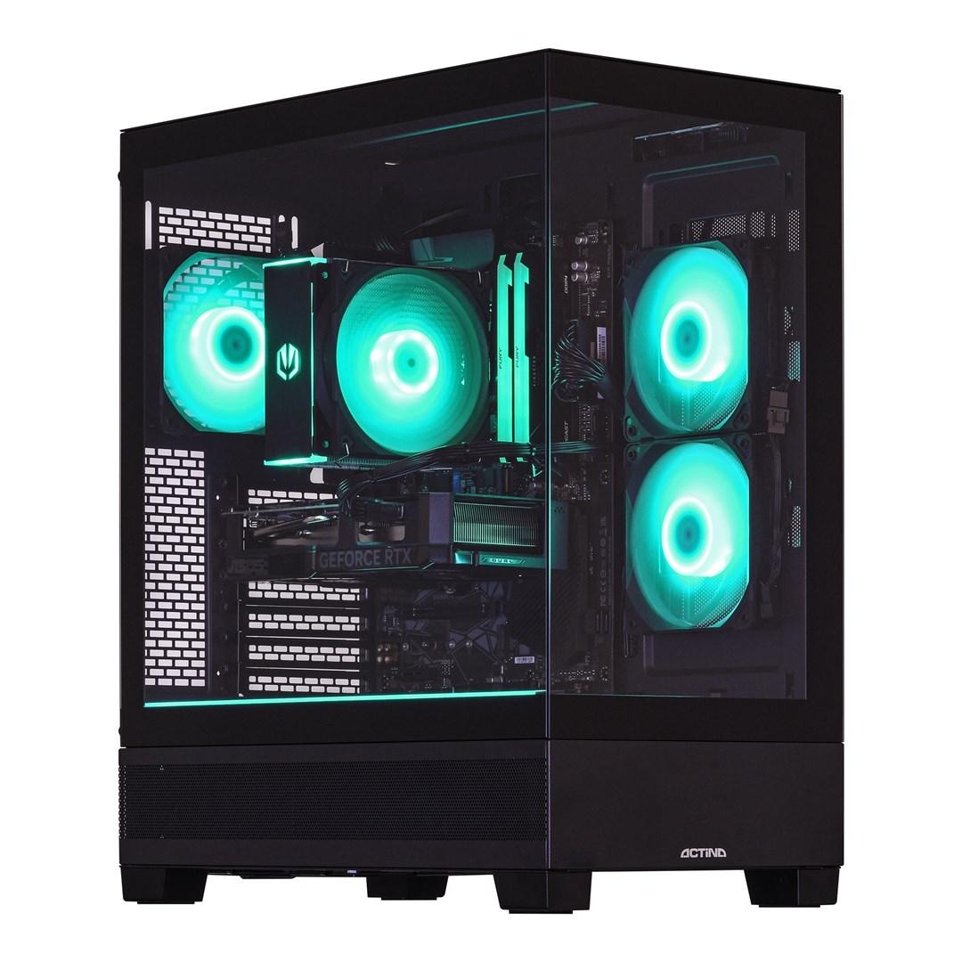 Actina 5901443446644 PC AMD Ryzen™ 7 8700F 16 GB DDR5-SDRAM 1 TB SSD AMD Radeon RX 9070 GRE Midi Tower Black