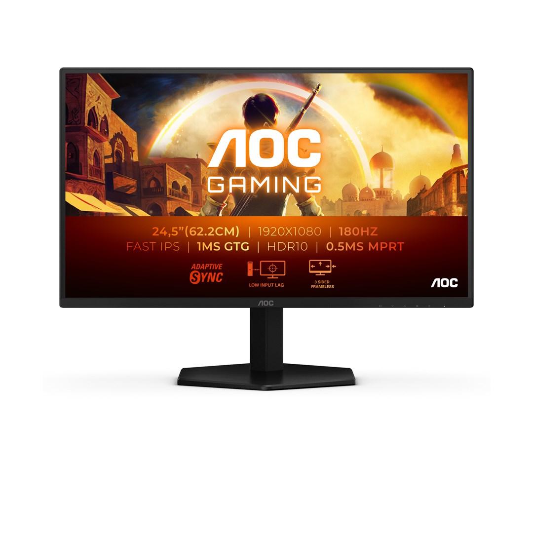 AOC G4 25G42E -tietokonenäyttö, 62,2 cm (24,5"), 1920 x 1080 pikseliä, Full HD, LED, musta, punainen