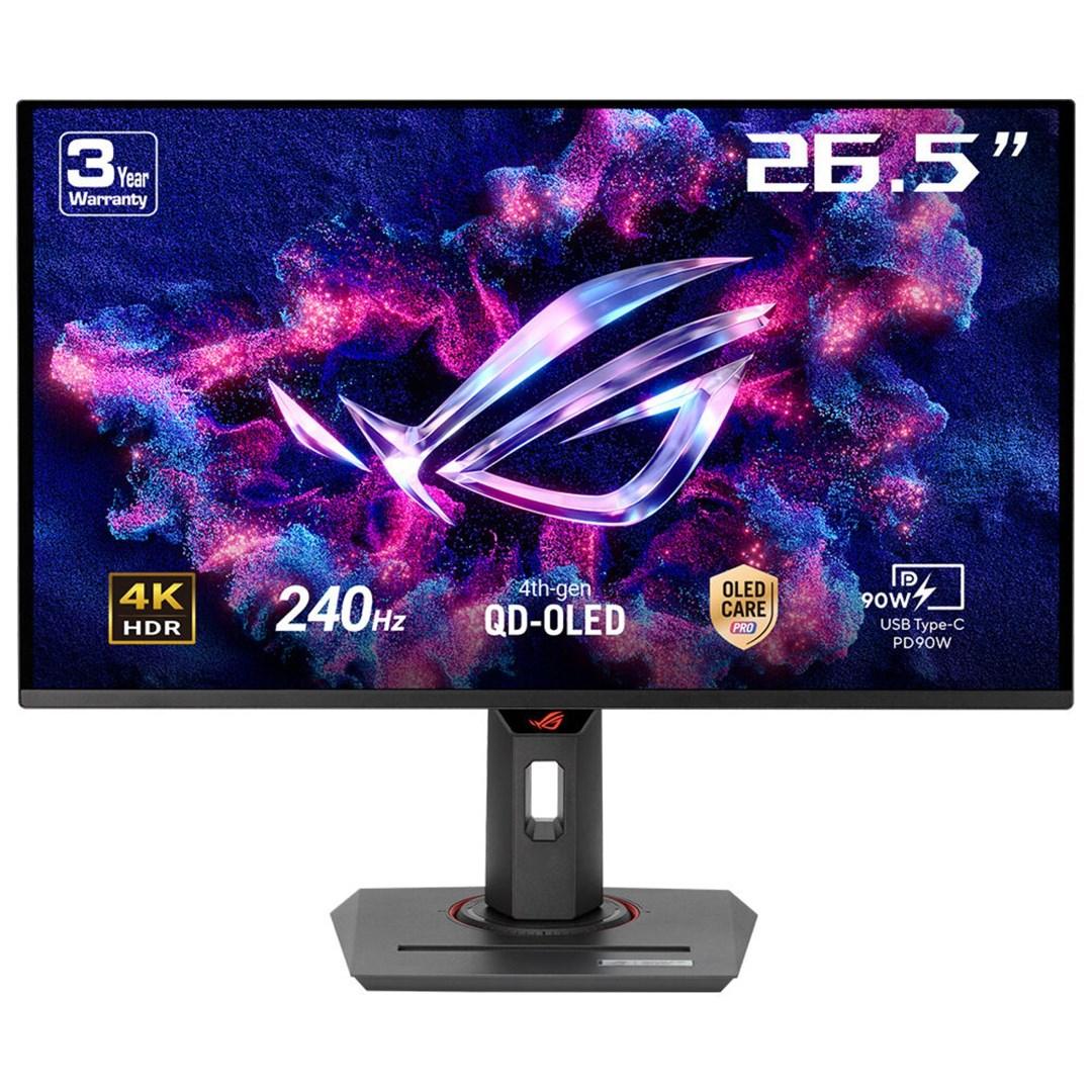 ASUS ROG Strix OLED XG27UCDMG -tietokoneen näyttö, 67,3 cm (26,5"), 3840 x 2160 pikseliä, 4K Ultra HD, QD-OLED, musta