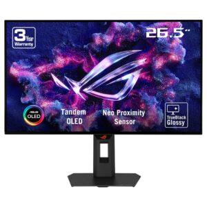 ASUS ROG Strix XG27AQWMG -tietokoneen näyttö, 67,3 cm (26,5"), 2560 x 1440 pikseliä, Quad HD OLED, musta