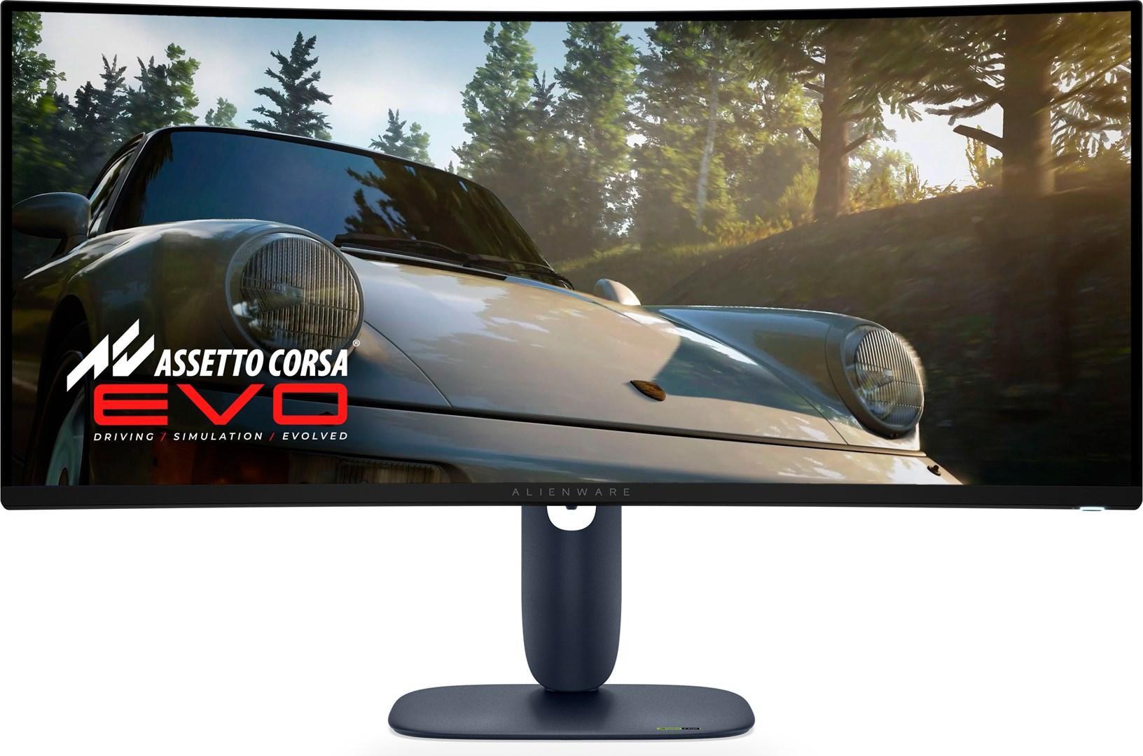 Alienware AW3425DW -tietokoneen näyttö, 86,4 cm (34"), 3440 x 1440 pikseliä, Wide Quad HD, QD-OLED, sininen
