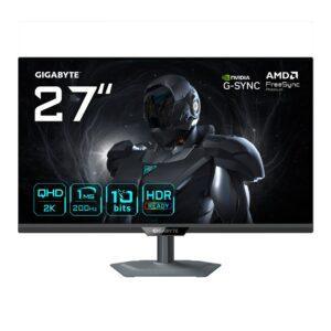 GIGABYTE G27Q2 27-tuumainen 2K QHD -pelinäyttö - 2560 x 1440, 200 Hz, 1 ms, 350 cd/m², G-Sync-yhteensopiva, FreeSync Premium, HDR10, HDMI 2.0, DisplayPort 1.4