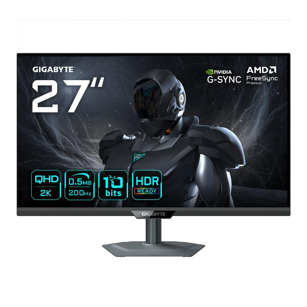 GIGABYTE G27Q20 27 tuuman QHD-pelinäyttö - 2560 x 1440, 200 Hz, 0,5 ms, 350 cd/m², G-Sync-yhteensopiva, FreeSync Premium, HDR10, HDMI 2.0, DisplayPort 1.4