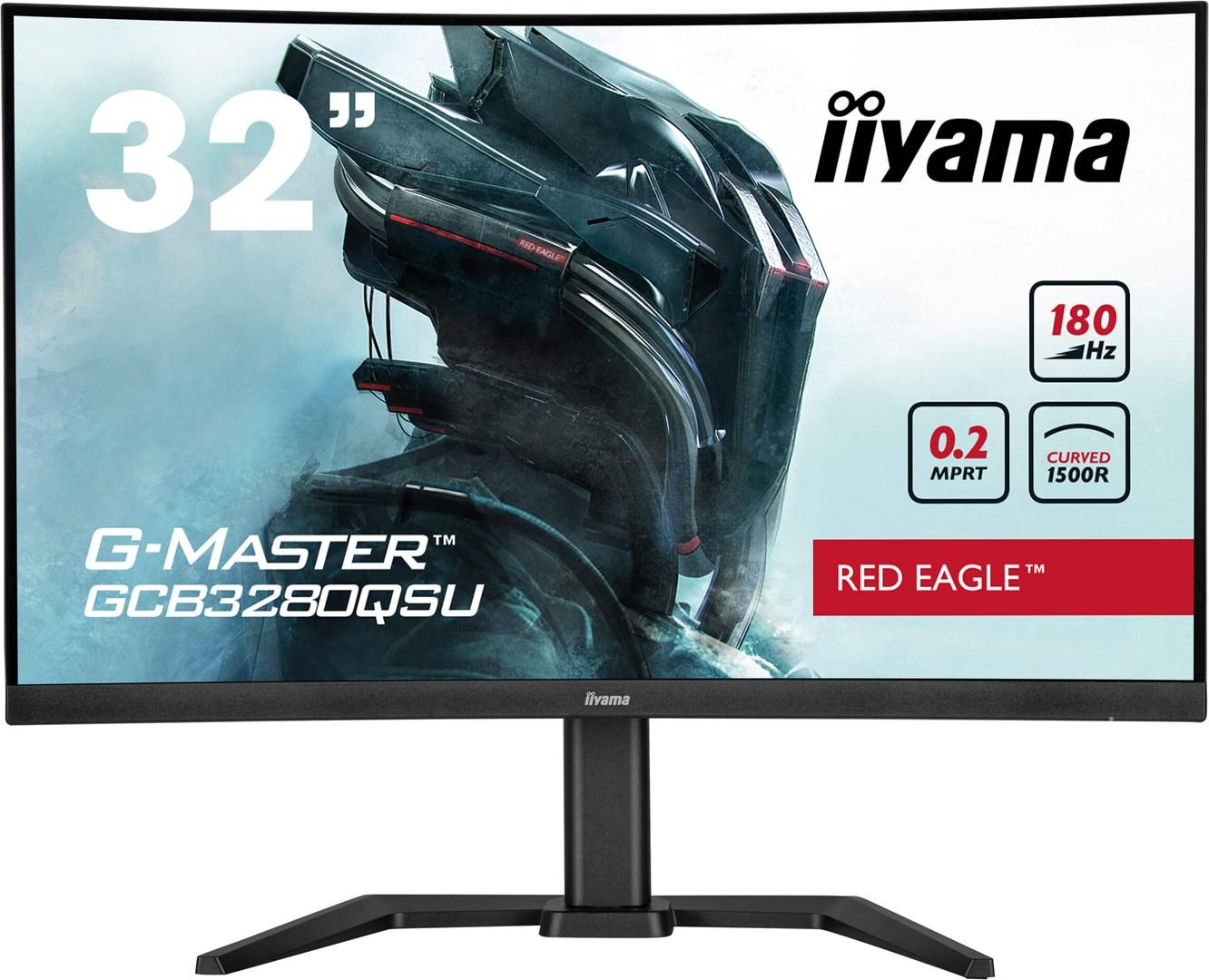 iiyama G-MASTER GCB3280QSU-B2 -tietokoneen näyttö, 80 cm (31,5"), 2560 x 1440 pikseliä, Dual QHD, LED, musta