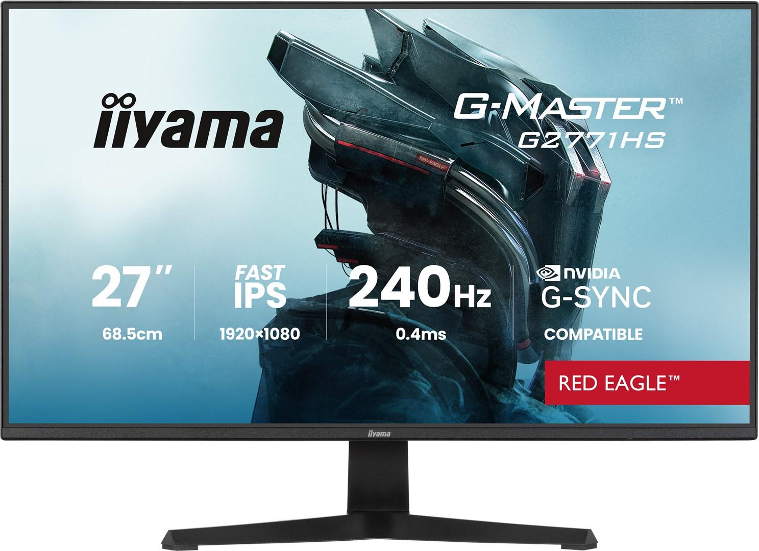 iiyama G-MASTER G2771HS-B1 -tietokoneen näyttö, 68,6 cm (27"), 1920 x 1080 pikseliä, Full HD, musta