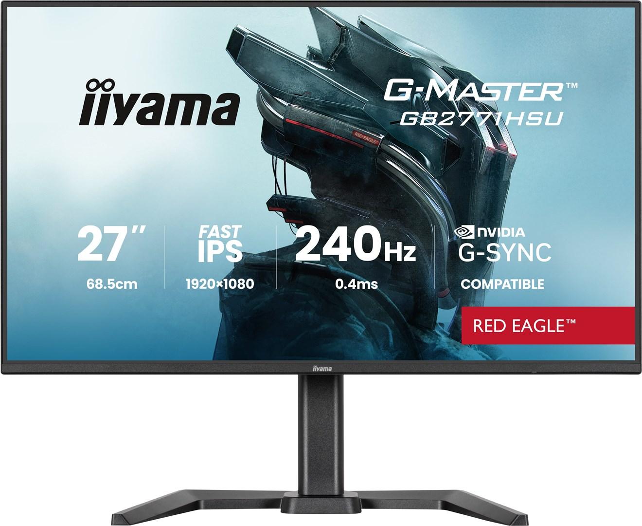 iiyama G-MASTER GB2771HSU-B1 -tietokoneen näyttö, 68,6 cm (27"), 1920 x 1080 pikseliä, Full HD, musta