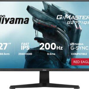 iiyama G-MASTER G2771QS-B1 -tietokoneen näyttö, 68,6 cm (27"), 2560 x 1440 pikseliä, Wide Quad HD, musta