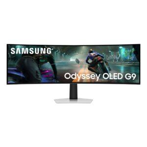 Samsung S49DG910SU -tietokoneen näyttö, 124,5 cm (49"), 5120 x 1440 pikseliä, Dual QHD OLED, hopea