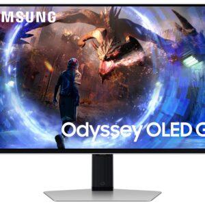 Samsung G60SD -tietokoneen näyttö, 68,6 cm (27"), 2560 x 1440 pikseliä, Quad HD OLED, hopea